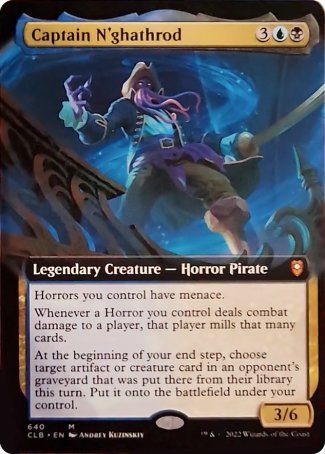 Captain N'ghathrod (Extended Art) [Commander Legends: Battle for Baldur's Gate] | Deep Dive Games St. Marys