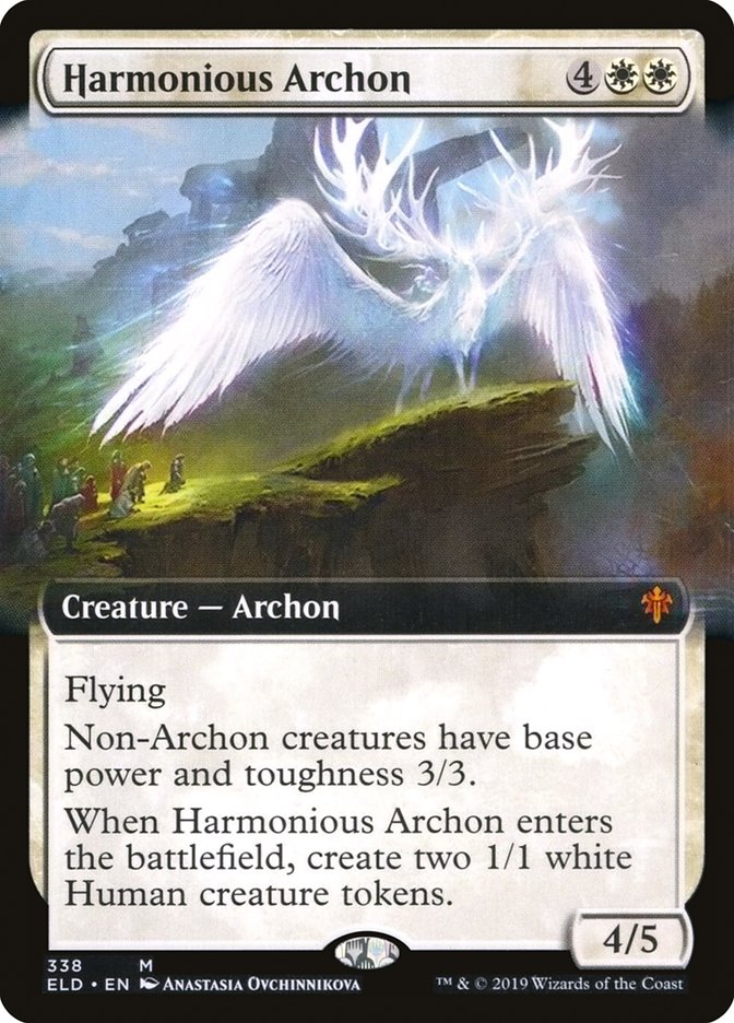 Harmonious Archon (Extended Art) [Throne of Eldraine] | Deep Dive Games St. Marys