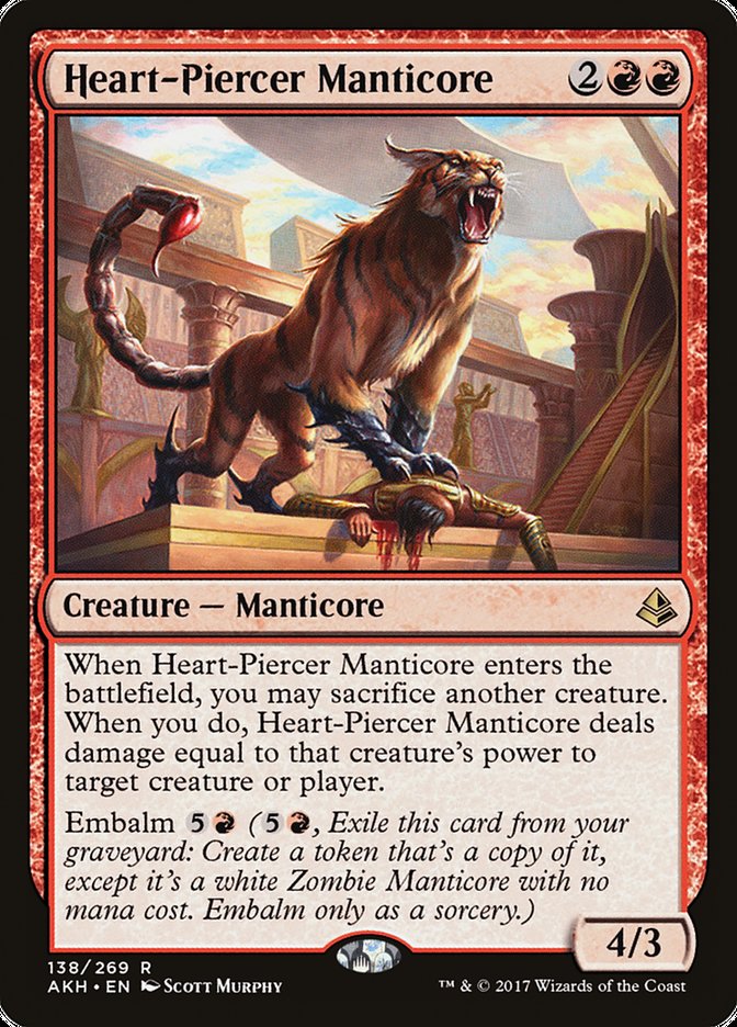 Heart-Piercer Manticore [Amonkhet] | Deep Dive Games St. Marys