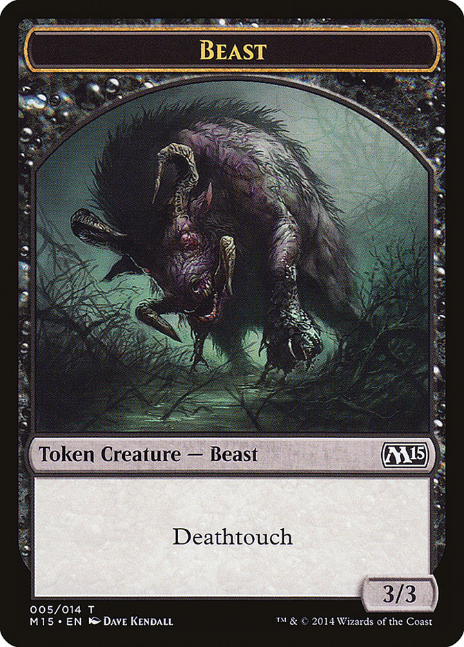 Beast Token (005/014) [Magic 2015 Tokens] | Deep Dive Games St. Marys