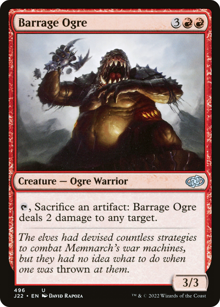 Barrage Ogre [Jumpstart 2022] | Deep Dive Games St. Marys