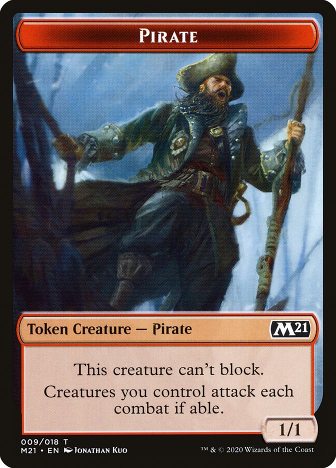 Cat (011) // Pirate Double-Sided Token [Core Set 2021 Tokens] | Deep Dive Games St. Marys