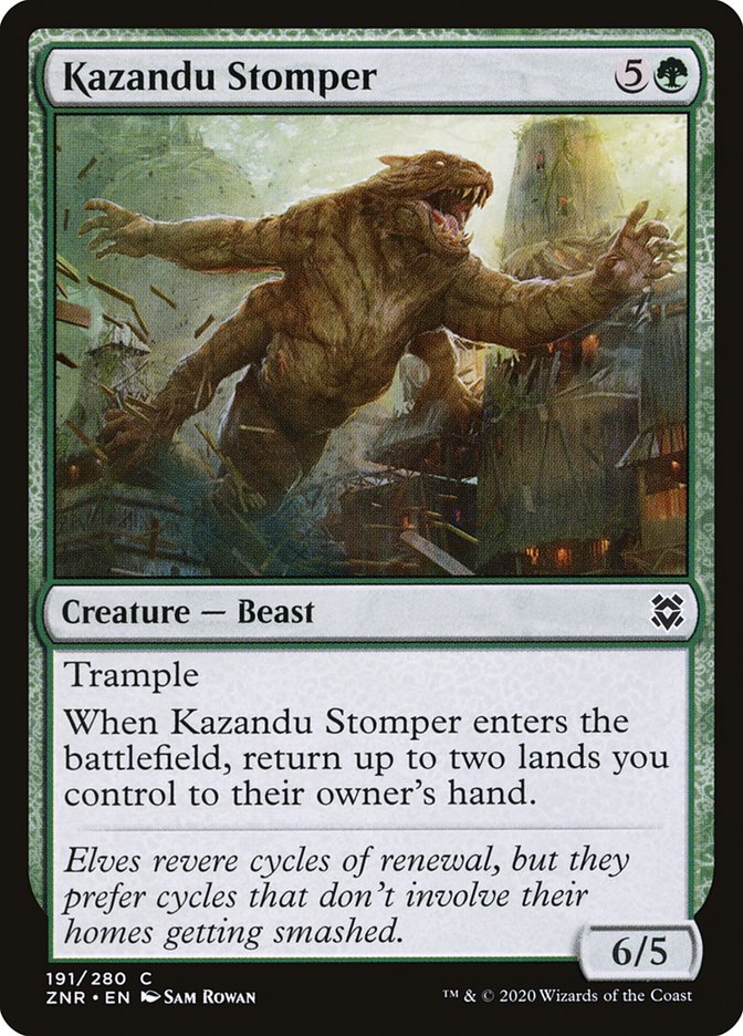 Kazandu Stomper [Zendikar Rising] | Deep Dive Games St. Marys