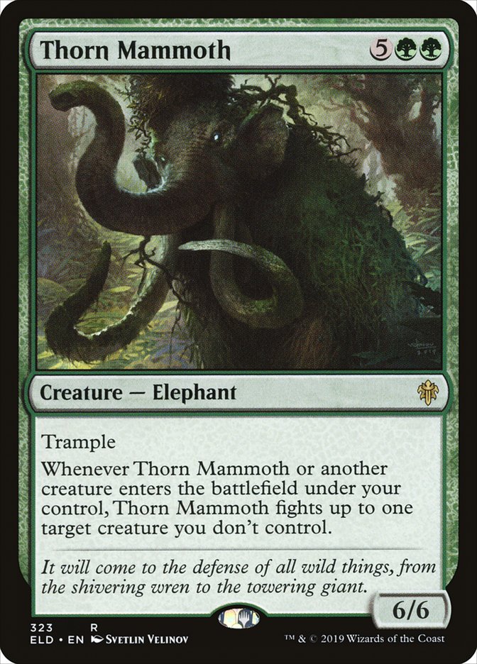 Thorn Mammoth [Throne of Eldraine] | Deep Dive Games St. Marys