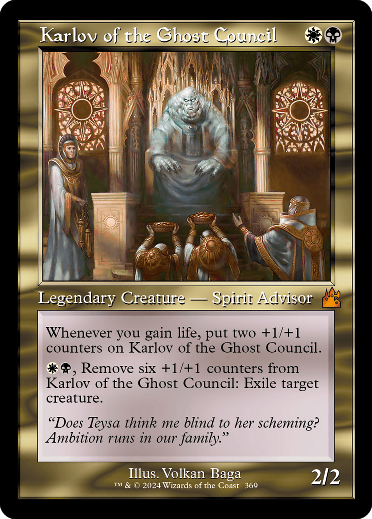 Karlov of the Ghost Council (Retro Frame) [Ravnica Remastered] | Deep Dive Games St. Marys