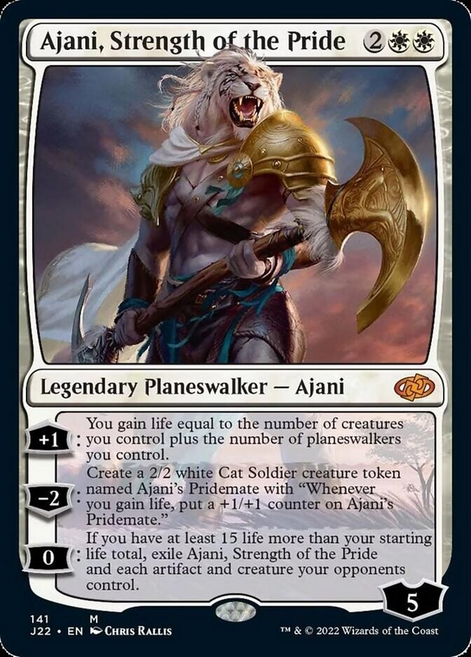 Ajani, Strength of the Pride [Jumpstart 2022] | Deep Dive Games St. Marys