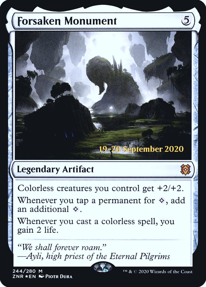 Forsaken Monument [Zendikar Rising Prerelease Promos] | Deep Dive Games St. Marys