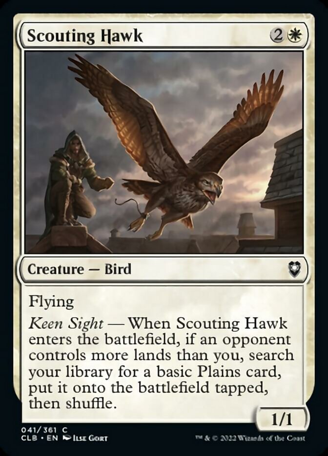 Scouting Hawk [Commander Legends: Battle for Baldur's Gate] | Deep Dive Games St. Marys