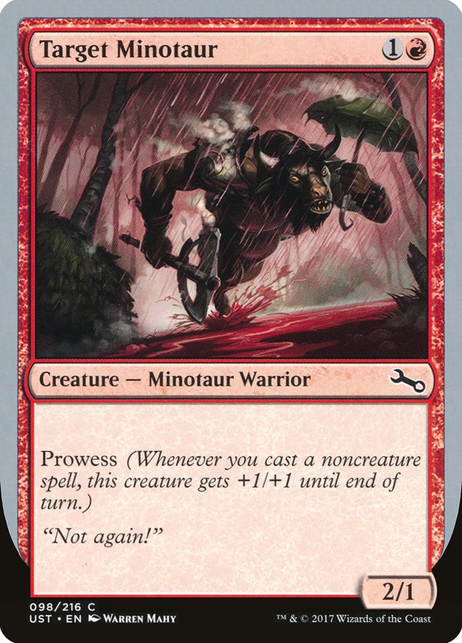 Target Minotaur (Rain Art) [Unstable] | Deep Dive Games St. Marys