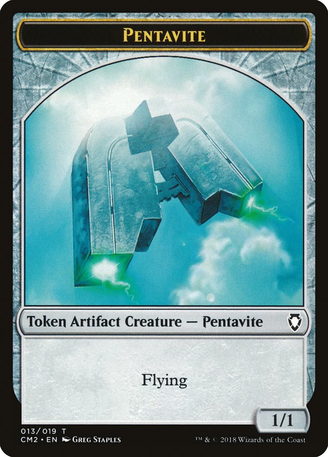 Pentavite Token [Commander Anthology Volume II Tokens] | Deep Dive Games St. Marys