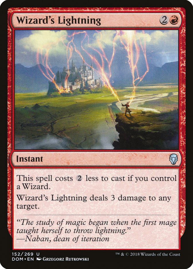 Wizard's Lightning [Dominaria] | Deep Dive Games St. Marys