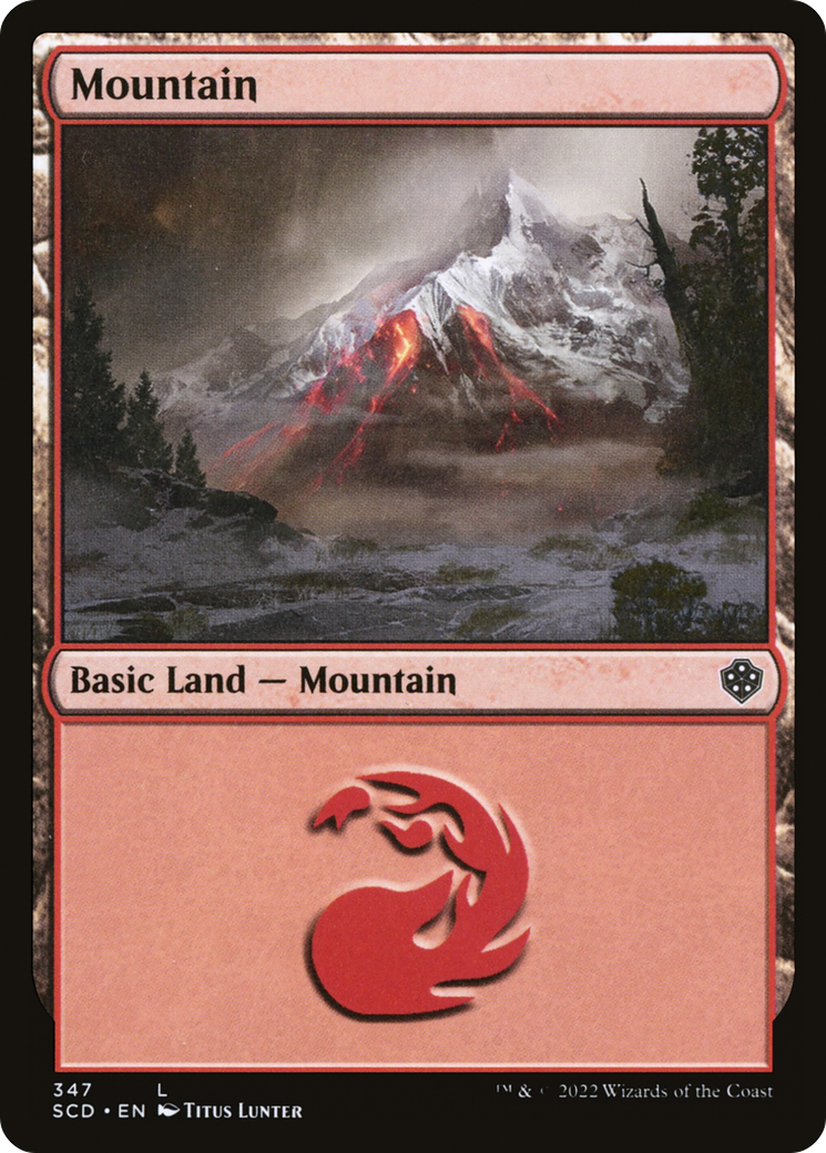 Mountain (347) [Starter Commander Decks] | Deep Dive Games St. Marys