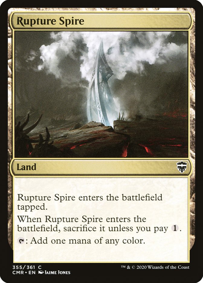Rupture Spire (355) [Commander Legends] | Deep Dive Games St. Marys