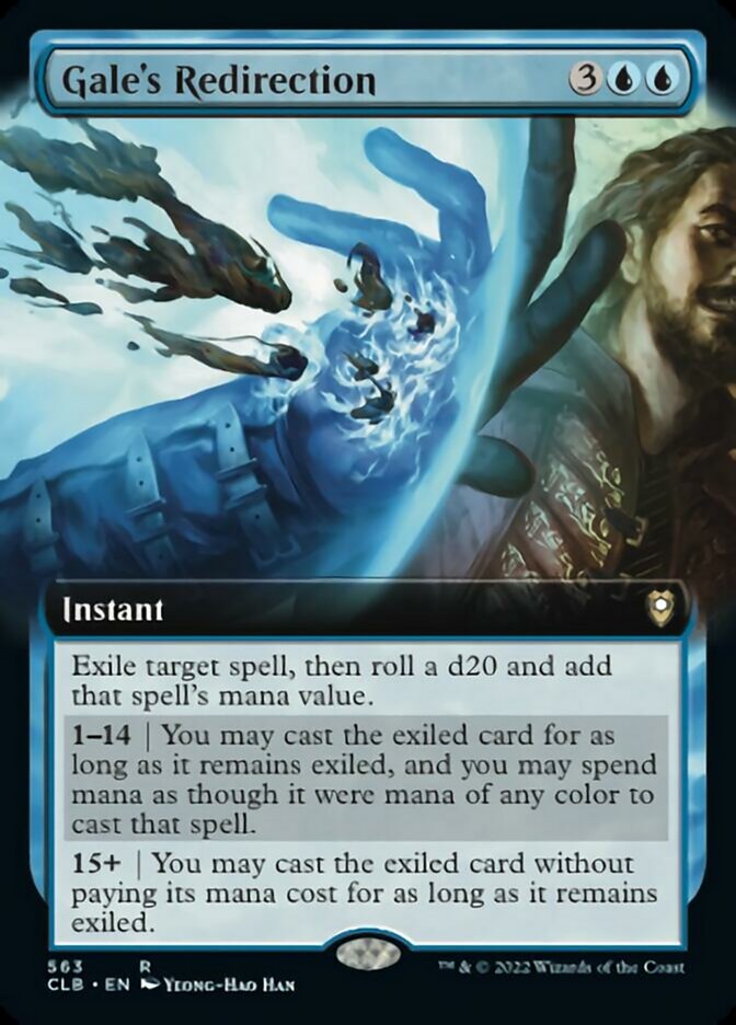 Gale's Redirection (Extended Art) [Commander Legends: Battle for Baldur's Gate] | Deep Dive Games St. Marys