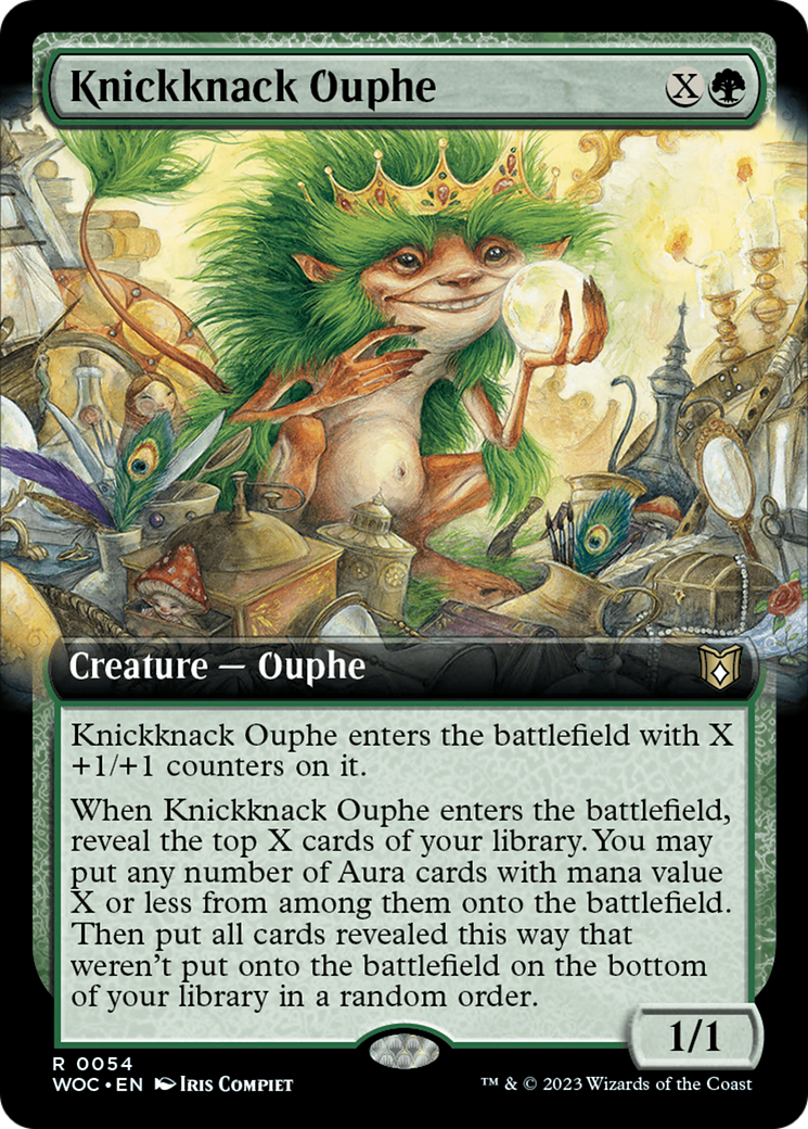 Knickknack Ouphe (Extended Art) [Wilds of Eldraine Commander] | Deep Dive Games St. Marys