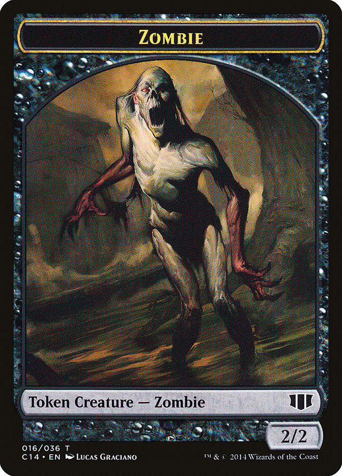 Germ // Zombie (016/036) Double-Sided Token [Commander 2014 Tokens] | Deep Dive Games St. Marys