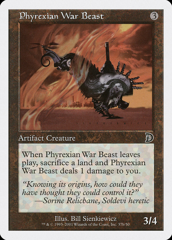 Phyrexian War Beast (Signature on Right) [Deckmasters] | Deep Dive Games St. Marys