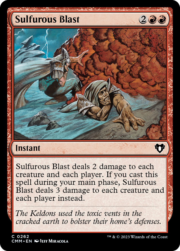 Sulfurous Blast [Commander Masters] | Deep Dive Games St. Marys