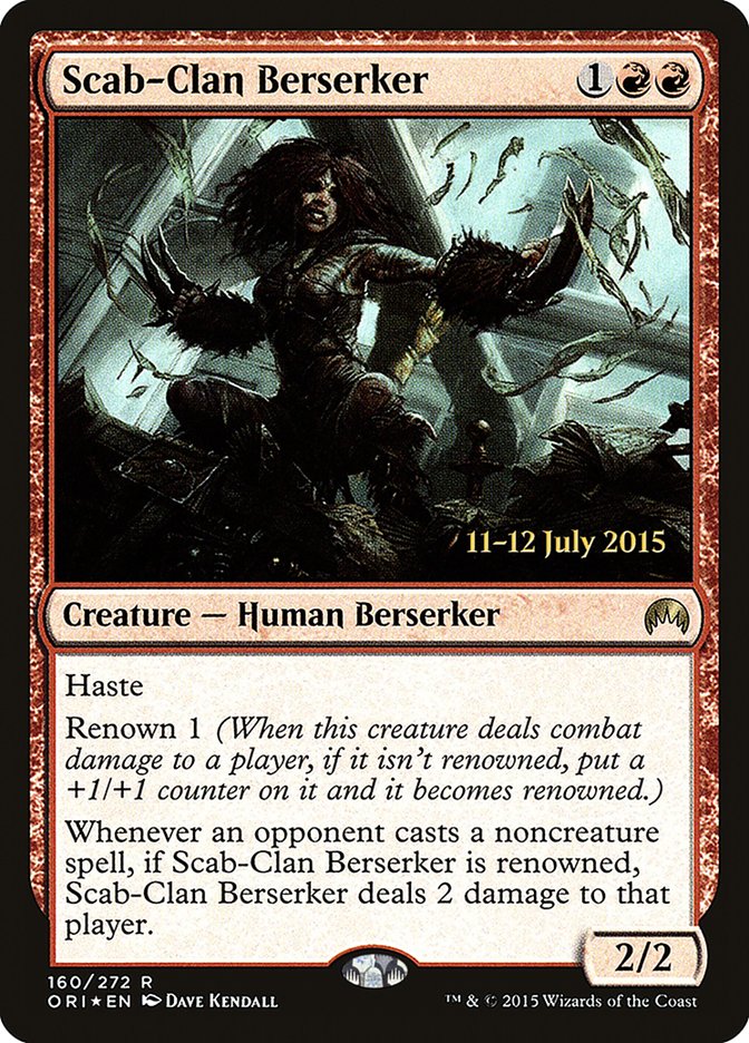 Scab-Clan Berserker [Magic Origins Prerelease Promos] | Deep Dive Games St. Marys