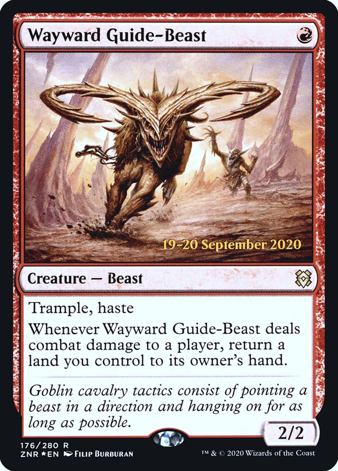 Wayward Guide-Beast [Zendikar Rising Prerelease Promos] | Deep Dive Games St. Marys