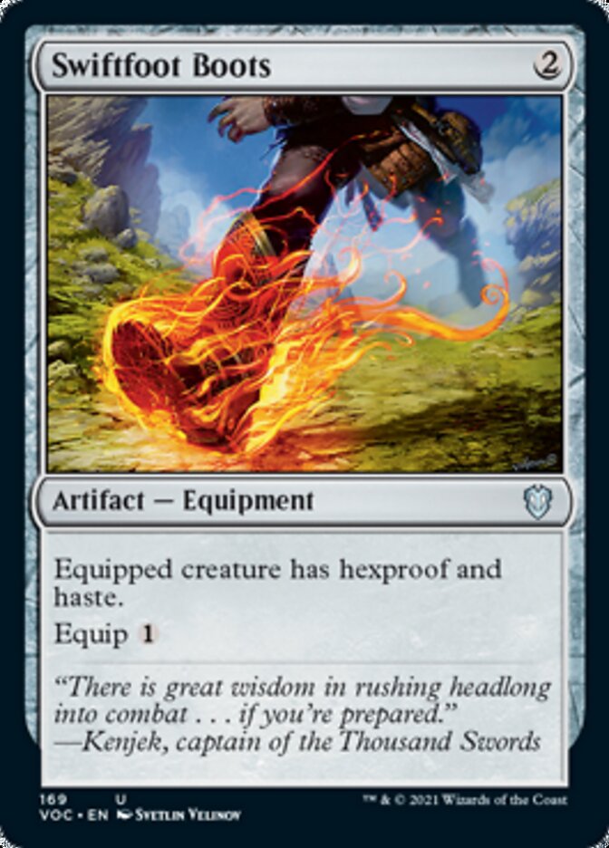 Swiftfoot Boots [Innistrad: Crimson Vow Commander] | Deep Dive Games St. Marys