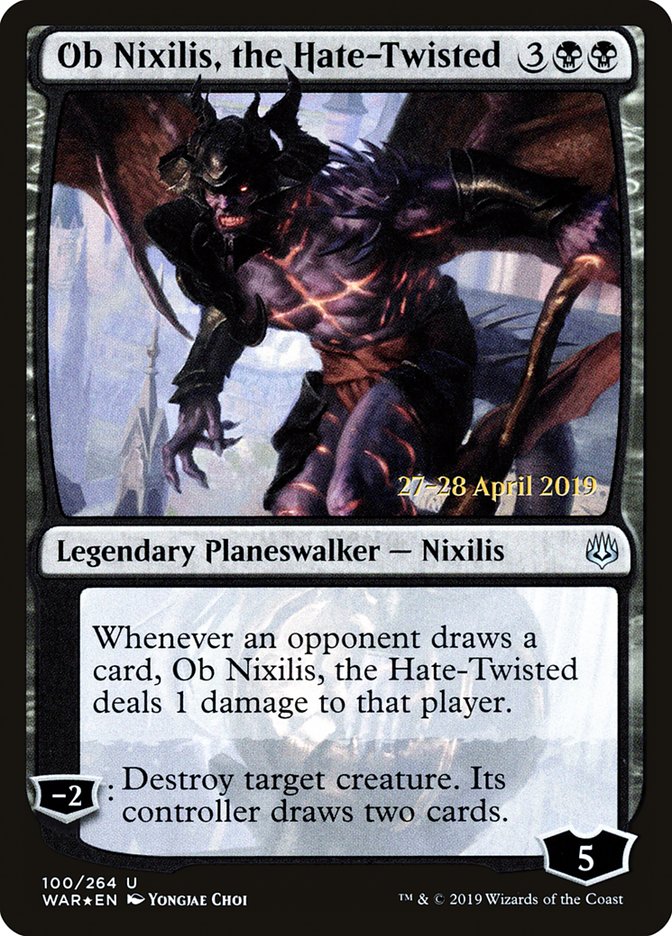 Ob Nixilis, the Hate-Twisted [War of the Spark Prerelease Promos] | Deep Dive Games St. Marys