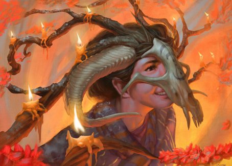 Hedgewitch's Mask Art Card [Innistrad: Midnight Hunt Art Series] | Deep Dive Games St. Marys