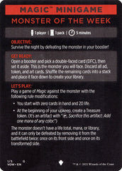 Monster of The Week (Magic Minigame) [Innistrad: Crimson Vow Minigame] | Deep Dive Games St. Marys