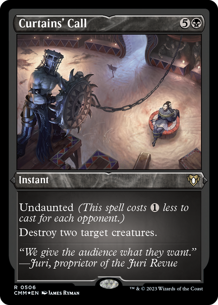 Curtains' Call (Foil Etched) [Commander Masters] | Deep Dive Games St. Marys