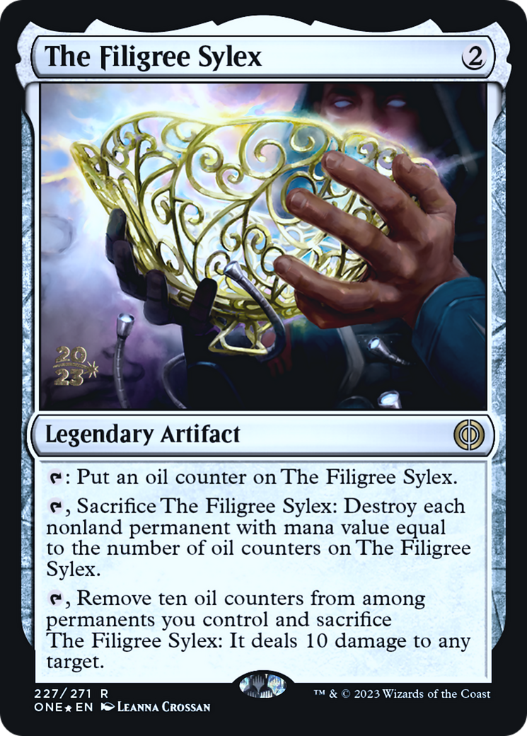 The Filigree Sylex [Phyrexia: All Will Be One Prerelease Promos] | Deep Dive Games St. Marys