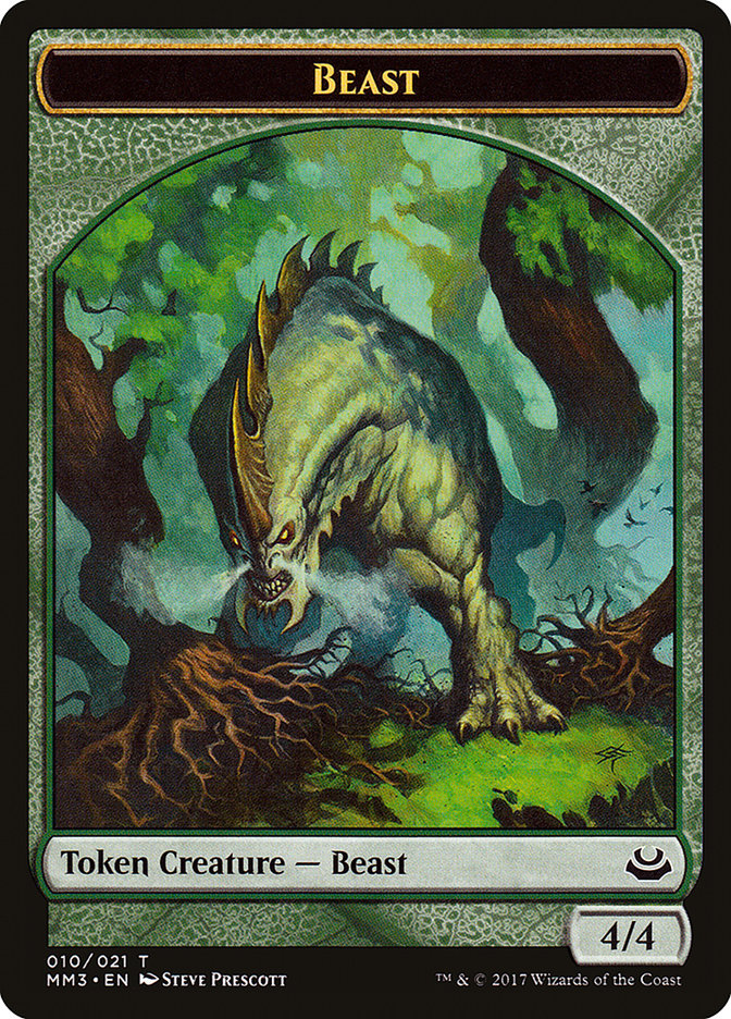 Beast Token (010/021) [Modern Masters 2017 Tokens] | Deep Dive Games St. Marys