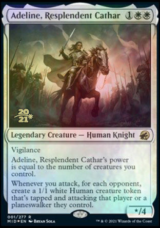 Adeline, Resplendent Cathar [Innistrad: Midnight Hunt Prerelease Promos] | Deep Dive Games St. Marys