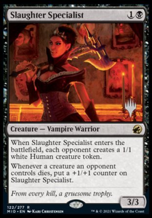 Slaughter Specialist (Promo Pack) [Innistrad: Midnight Hunt Promos] | Deep Dive Games St. Marys