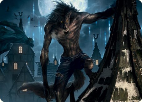 Stalking Predator Art Card [Innistrad: Midnight Hunt Art Series] | Deep Dive Games St. Marys