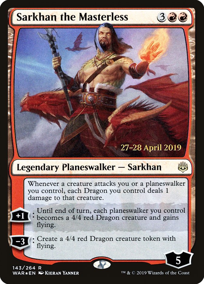 Sarkhan the Masterless [War of the Spark Prerelease Promos] | Deep Dive Games St. Marys