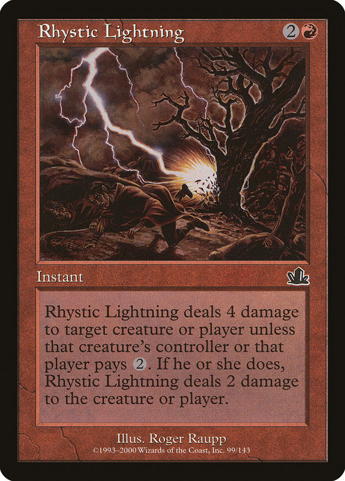 Rhystic Lightning [Prophecy] | Deep Dive Games St. Marys
