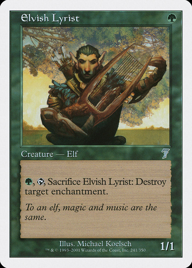 Elvish Lyrist [Seventh Edition] | Deep Dive Games St. Marys