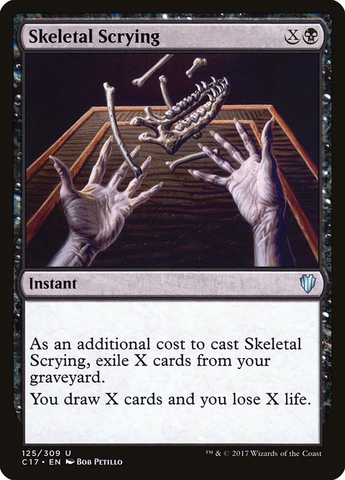 Skeletal Scrying [Commander 2017] | Deep Dive Games St. Marys