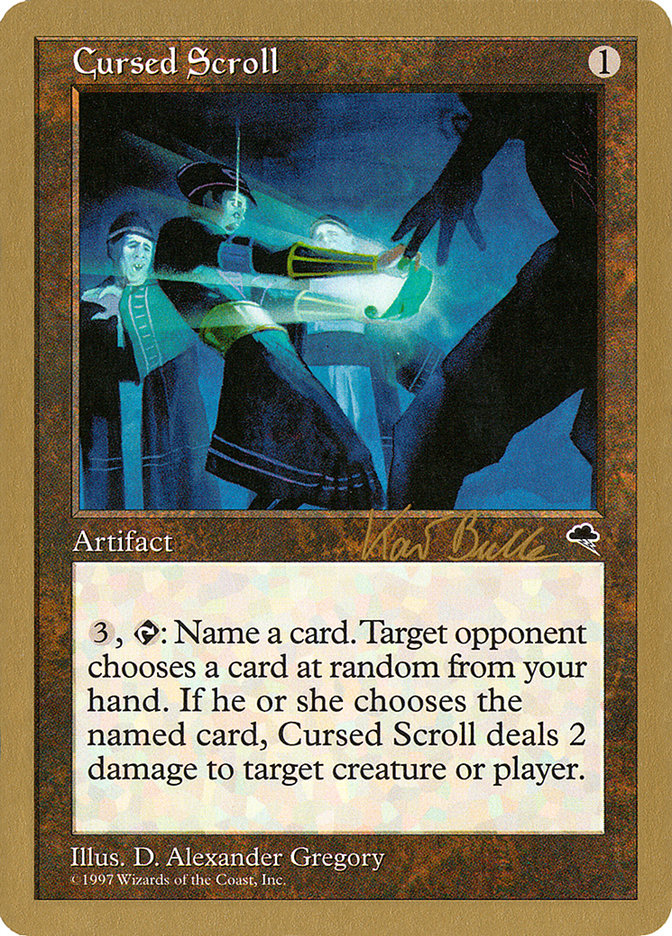 Cursed Scroll (Kai Budde) [World Championship Decks 1999] | Deep Dive Games St. Marys
