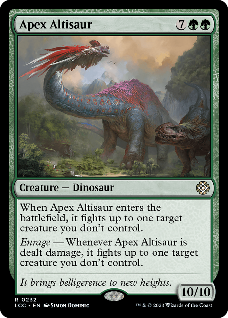 Apex Altisaur [The Lost Caverns of Ixalan Commander] | Deep Dive Games St. Marys