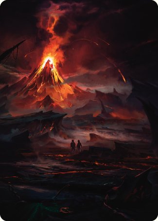 Valley of Gorgoroth Art Card [The Lord of the Rings: Tales of Middle-earth Art Series] | Deep Dive Games St. Marys