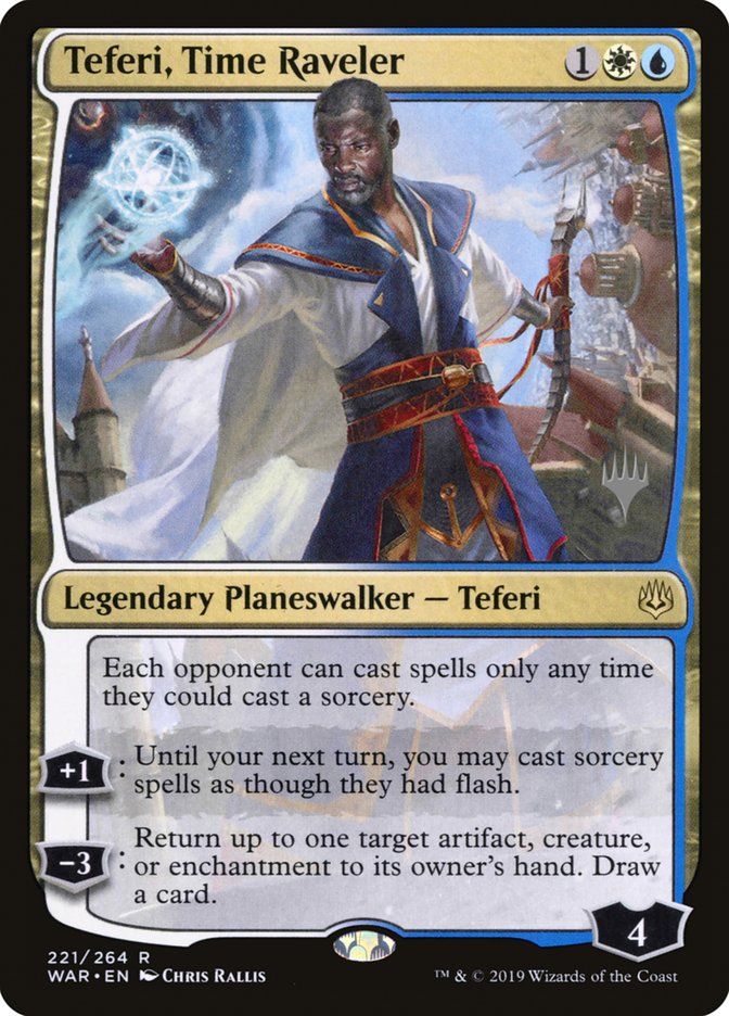 Teferi, Time Raveler (Promo Pack) [War of the Spark Promos] | Deep Dive Games St. Marys