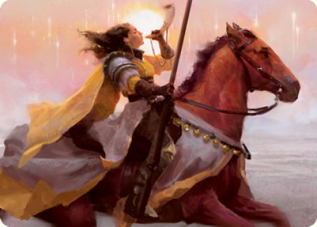Sunrise Cavalier Art Card [Innistrad: Midnight Hunt Art Series] | Deep Dive Games St. Marys