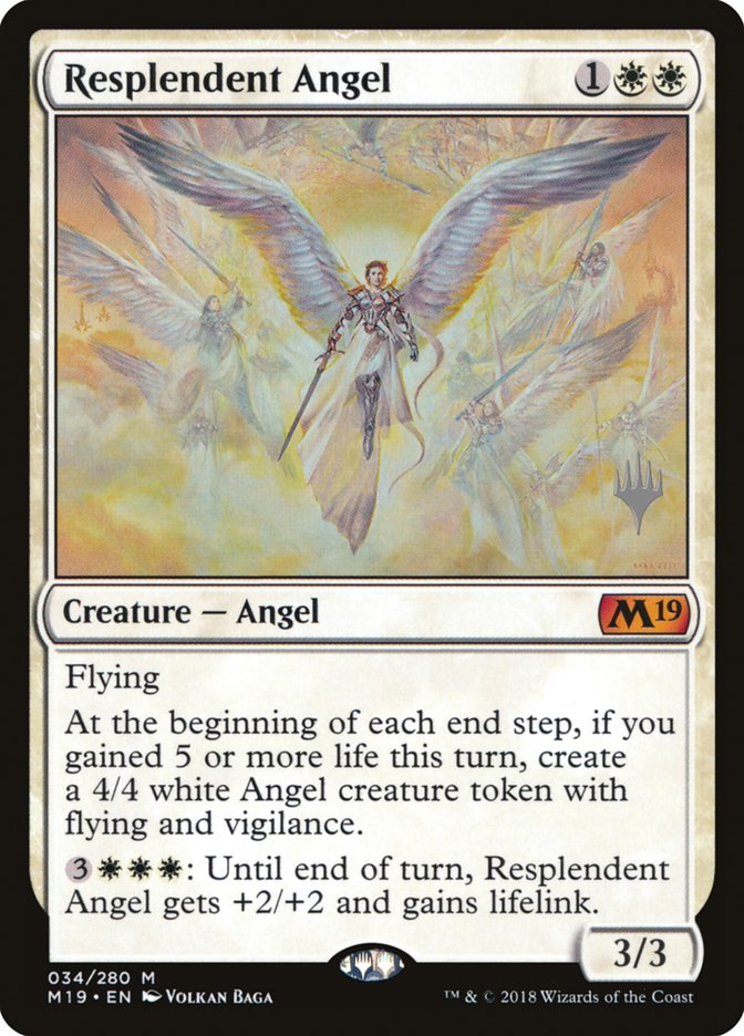 Resplendent Angel (Promo Pack) [Core Set 2019 Promos] | Deep Dive Games St. Marys