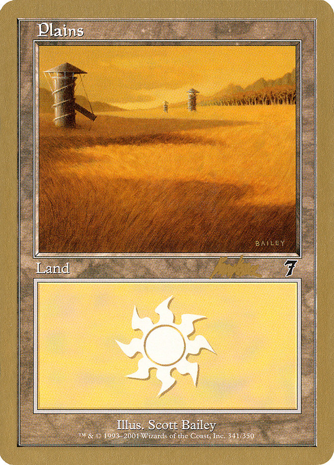 Plains (bk341) (Brian Kibler) [World Championship Decks 2002] | Deep Dive Games St. Marys