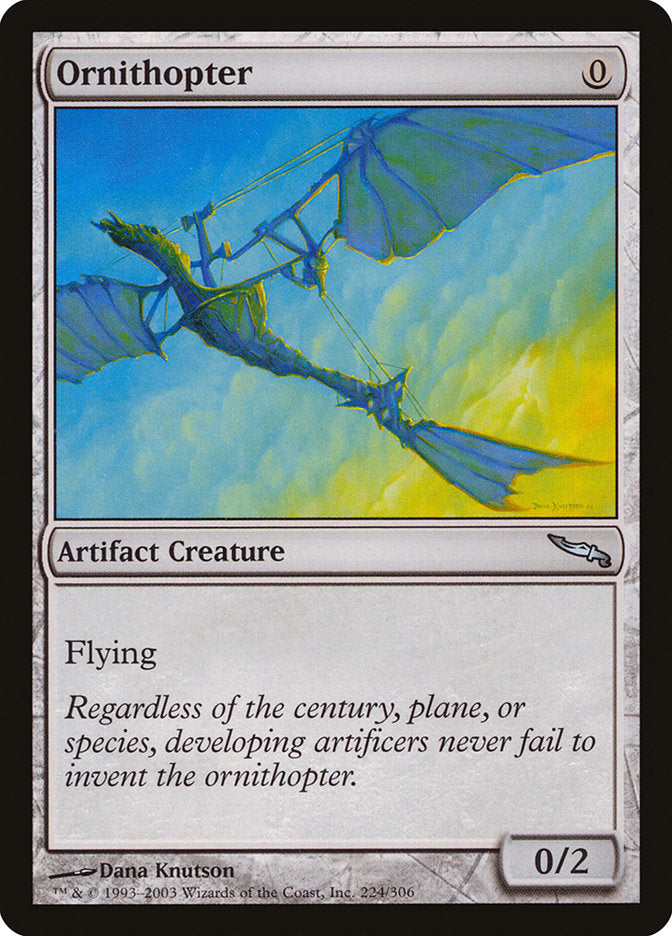 Ornithopter [Mirrodin] | Deep Dive Games St. Marys