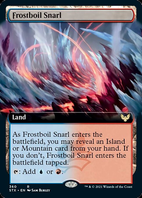 Frostboil Snarl (Extended Art) [Strixhaven: School of Mages] | Deep Dive Games St. Marys