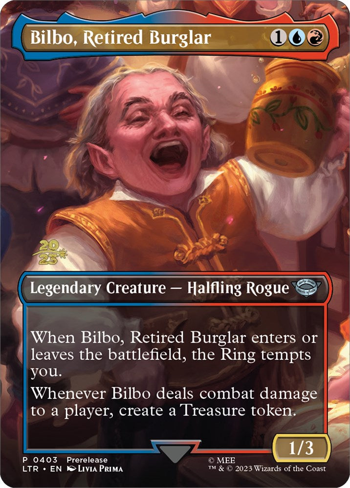 Bilbo, Retired Burglar [The Lord of the Rings: Tales of Middle-Earth Prerelease Promos] | Deep Dive Games St. Marys