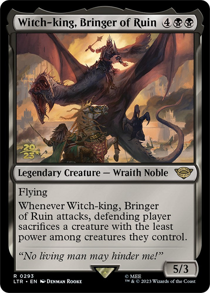 Witch-king, Bringer of Ruin [The Lord of the Rings: Tales of Middle-Earth Prerelease Promos] | Deep Dive Games St. Marys