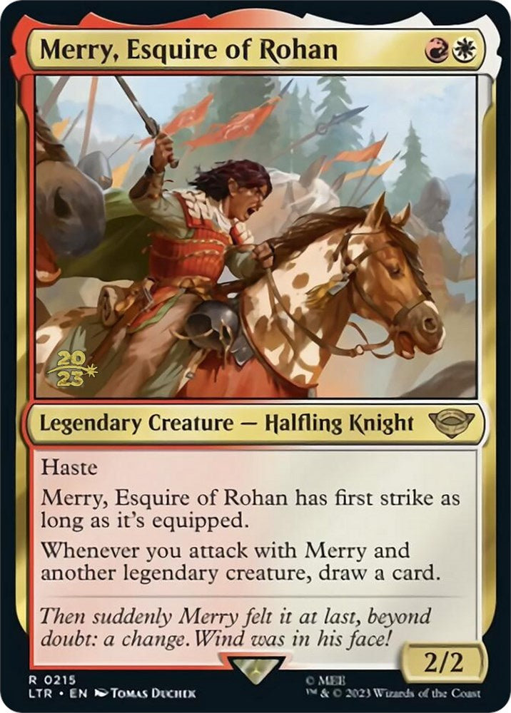 Merry, Esquire of Rohan [The Lord of the Rings: Tales of Middle-Earth Prerelease Promos] | Deep Dive Games St. Marys